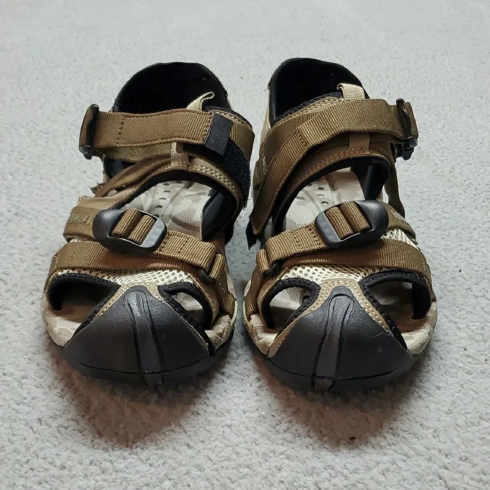 Runmaxx Men's Hiking Sandals - Tan and Black Size 41